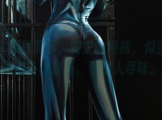 丽柜 – 原图展示，安安的网袜，似乎在诉说着一种默契，很耐人寻味。