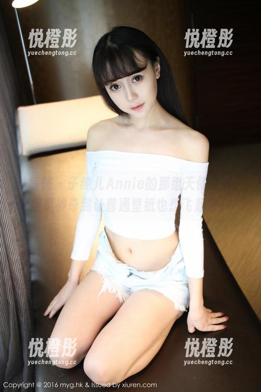 美媛馆 - 子纯儿Annie的那组天使写真，果真神奇到让普通壁纸也想飞起来。