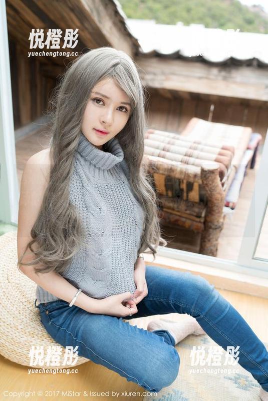 魅妍社-王婉悠Queen 魅妍社 - 王婉悠Queen纯白风格,从摄影师的角度看——请问,这是挑染了还是一洗就白?